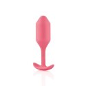 Plug analny - B-Vibe Snug Plug 2 Coral B-Vibe