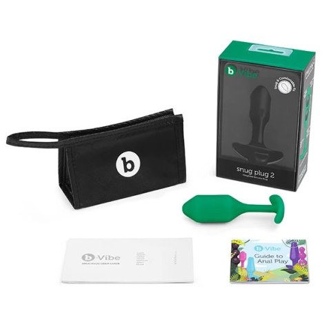 Plug analny - B-Vibe Snug Plug 2 Green B-Vibe Plug analny - B-Vibe Snug Plug 2 Green B-Vibe