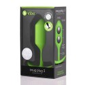 Plug analny - B-Vibe Snug Plug 3 Lime B-Vibe