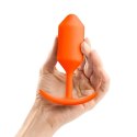 Plug analny - B-Vibe Snug Plug 3 Orange B-Vibe