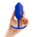 Plug analny - B-Vibe Snug Plug 4 Navy B-Vibe