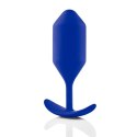 Plug analny - B-Vibe Snug Plug 4 Navy B-Vibe