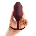 Plug analny - B-Vibe Snug Plug 5 Dark Red B-Vibe