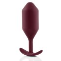 Plug analny - B-Vibe Snug Plug 5 Dark Red B-Vibe