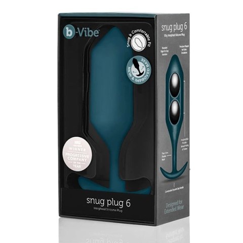 Plug analny - B-Vibe Snug Plug 6 Marine B-Vibe Plug analny - B-Vibe Snug Plug 6 Marine B-Vibe