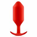 Plug analny - B-Vibe Snug Plug 6 Red B-Vibe