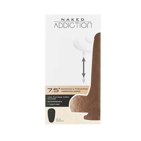 Pulsowibrator - Naked Addiction Rotating & Thrusting & Vibrating Dong with Remote 19 cm Naked Addiction Pulsowibrator - Naked Addiction Rotating & Thrusting & Vibrating Dong with Remote 19 cm Naked Addiction
