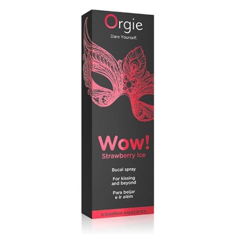 Spray do seksu oralnego - Orgie Wow! Strawberry Ice Bucal Spray 10 ml Orgie Spray do seksu oralnego - Orgie Wow! Strawberry Ice Bucal Spray 10 ml Orgie