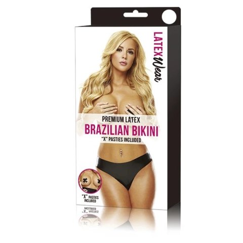 Stringi - Latexwear Premium Latex Brazilian Bikini Black M/L Latexwear Stringi - Latexwear Premium Latex Brazilian Bikini Black M/L Latexwear