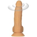 Wibrator - Naked Addiction Rotating & Vibrating Dong with Remote 20 cm Caramel Naked Addiction