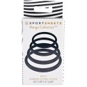 Zestaw pierścieni - Sportsheets Navy O Ring 4 Pack Sportsheets