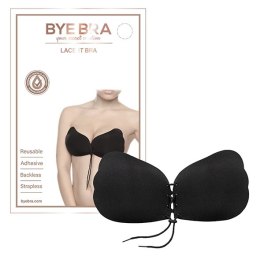 Biustonosz samonośny - Bye Bra Lace-It Bra Miseczka E Black Bye Bra