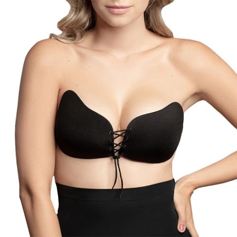 Biustonosz samonośny - Bye Bra Lace-It Bra Miseczka E Black Bye Bra Biustonosz samonośny - Bye Bra Lace-It Bra Miseczka E Black Bye Bra