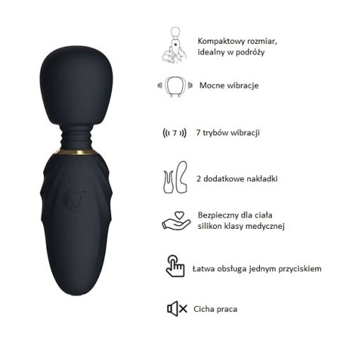 Masażer - Nomi Tang Pocket Wand Black Nomi Tang Masażer - Nomi Tang Pocket Wand Black Nomi Tang