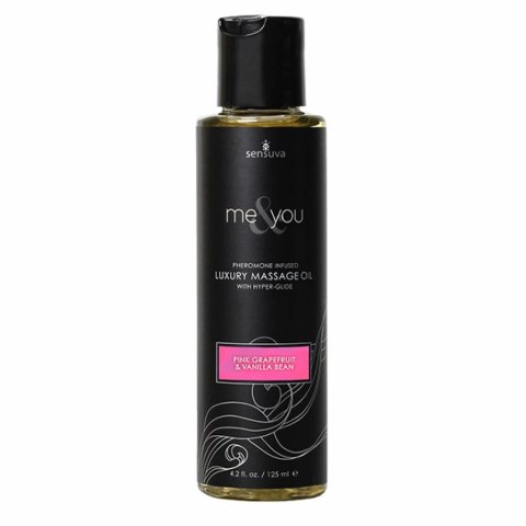 Olejek do masażu - Sensuva Me & You Pink Grapefruit & Vanilla Bean Massage Oil 125 ml Sensuva Olejek do masażu - Sensuva Me & You Pink Grapefruit & Vanilla Bean Massage Oil 125 ml Sensuva