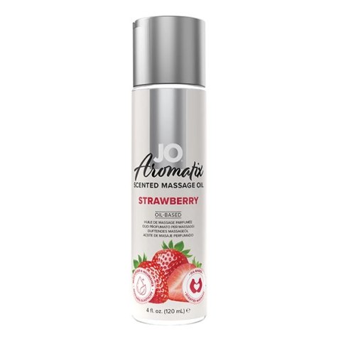 Olejek do masażu - System JO Aromatix Massage Oil Strawberry 120 ml System JO Olejek do masażu - System JO Aromatix Massage Oil Strawberry 120 ml System JO