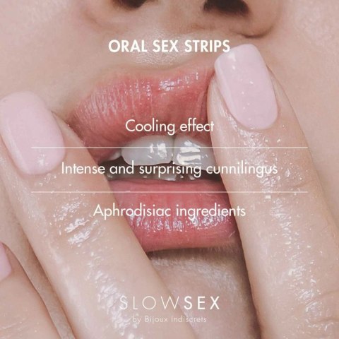 Płatki do seksu oralnego - Bijoux Indiscrets Slow Sex Oral Sex Strips 7 szt Bijoux Indiscrets Płatki do seksu oralnego - Bijoux Indiscrets Slow Sex Oral Sex Strips 7 szt Bijoux Indiscrets