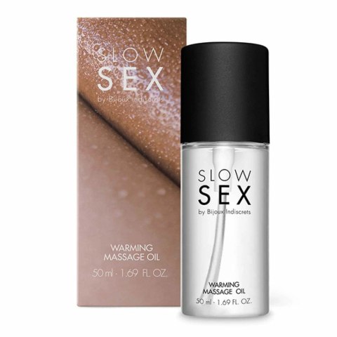 Rozgrzewający olejek do masażu - Bijoux Indiscrets Slow Sex Warming Massage Oil 50 ml Bijoux Indiscrets Rozgrzewający olejek do masażu - Bijoux Indiscrets Slow Sex Warming Massage Oil 50 ml Bijoux Indiscrets