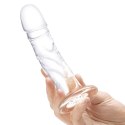 Szklane dildo - Glas Curved Realistic with Veins Glas