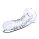 Szklane dildo - Glas Curved Realistic with Veins Glas