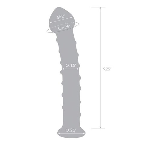 Szklane dildo - Glas Mr. Swirly 25,5 cm Glas Szklane dildo - Glas Mr. Swirly 25,5 cm Glas
