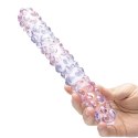 Szklane dildo - Glas Purple Rose Nubby 23 cm Glas