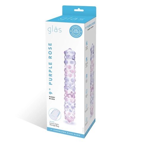 Szklane dildo - Glas Purple Rose Nubby 23 cm Glas Szklane dildo - Glas Purple Rose Nubby 23 cm Glas