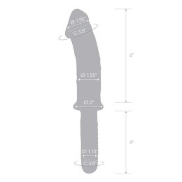 Szklane dildo - Glas Realistic Double Ended Glas
