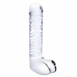 Szklane dildo - Glas Realistic Ribbed Glas