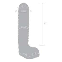 Szklane dildo - Glas Realistic Ribbed Glas