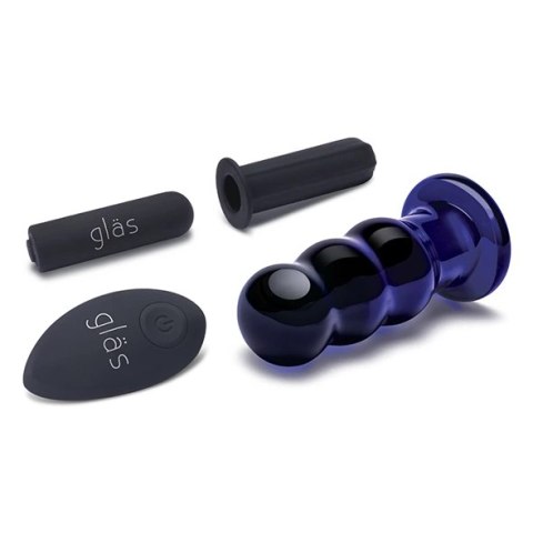 Szklany plug analny wibrujący - Glas Vibrating Beaded Butt Plug Glas Szklany plug analny wibrujący - Glas Vibrating Beaded Butt Plug Glas