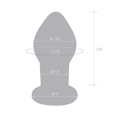 Szklany plug analny wibrujący - Glas Vibrating Butt Plug Glas Szklany plug analny wibrujący - Glas Vibrating Butt Plug Glas