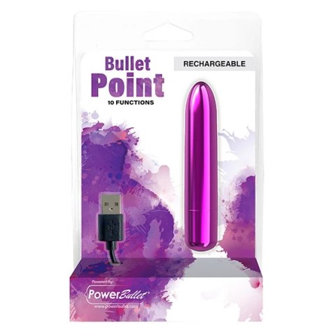 Wibrator - PowerBullet Bullet Point Purple PowerBullet Wibrator - PowerBullet Bullet Point Purple PowerBullet