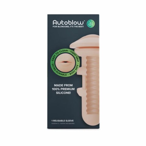 Wkładka do masturbatora - Autoblow A.I. Mouth Sleeve White Autoblow Wkładka do masturbatora - Autoblow A.I. Mouth Sleeve White Autoblow