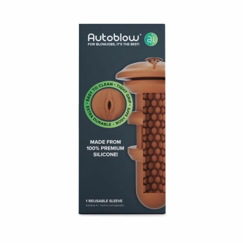 Wkładka do masturbatora - Autoblow A.I. Vagina Sleeve Brown Autoblow Wkładka do masturbatora - Autoblow A.I. Vagina Sleeve Brown Autoblow