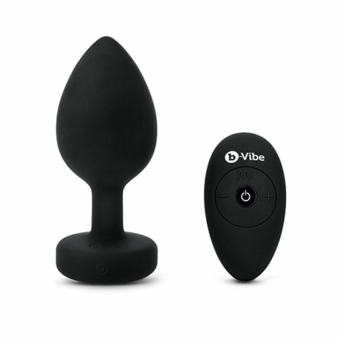 Zdalnie sterowany plug analny - B-Vibe Vibrating Jewel Plug XXL Black B-Vibe Zdalnie sterowany plug analny - B-Vibe Vibrating Jewel Plug XXL Black B-Vibe