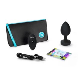 Zdalnie sterowany plug analny - B-Vibe Vibrating Jewel Plug XXL Black B-Vibe