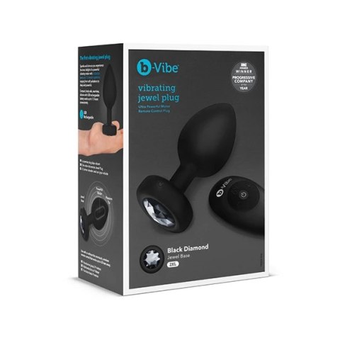 Zdalnie sterowany plug analny - B-Vibe Vibrating Jewel Plug XXL Black B-Vibe Zdalnie sterowany plug analny - B-Vibe Vibrating Jewel Plug XXL Black B-Vibe