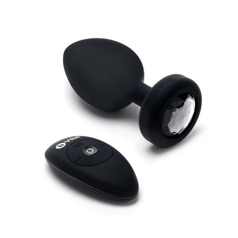 Zdalnie sterowany plug analny - B-Vibe Vibrating Jewel Plug XXL Black B-Vibe Zdalnie sterowany plug analny - B-Vibe Vibrating Jewel Plug XXL Black B-Vibe