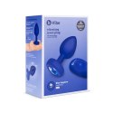 Zdalnie sterowany plug analny - B-Vibe Vibrating Jewel Plug L/XL Navy B-Vibe