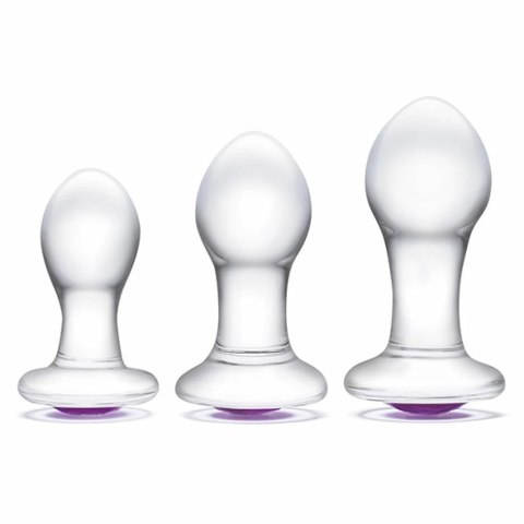 Zestaw szklanych plugów analnych - Glas Bling Bling Anal Training Kit Glas Zestaw szklanych plugów analnych - Glas Bling Bling Anal Training Kit Glas