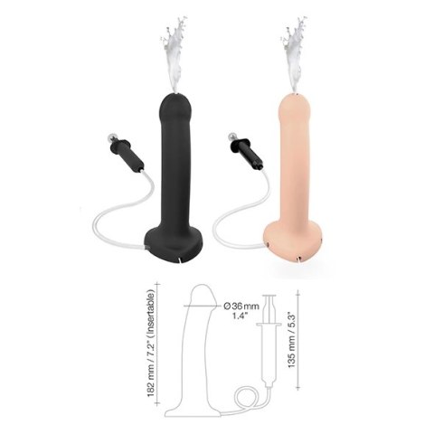 Dildo - Strap-On-Me Squirting Dildo Black Strap-On-Me Dildo - Strap-On-Me Squirting Dildo Black Strap-On-Me