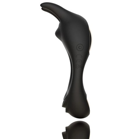 Pierścień wibrujący - FeelzToys Zeus Black FeelzToys Pierścień wibrujący - FeelzToys Zeus Black FeelzToys