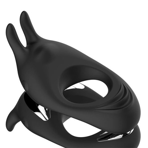 Pierścień wibrujący - FeelzToys Zeus Black FeelzToys Pierścień wibrujący - FeelzToys Zeus Black FeelzToys