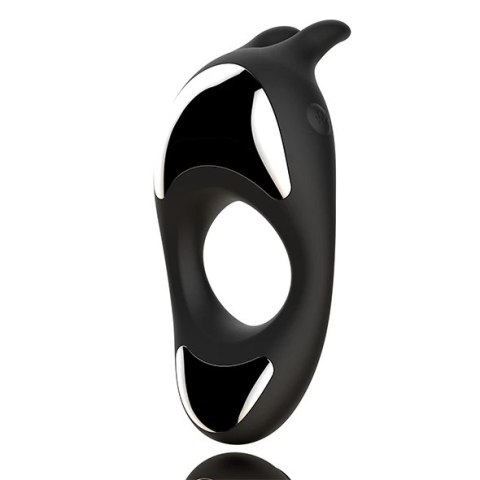 Pierścień wibrujący - FeelzToys Zeus Black FeelzToys Pierścień wibrujący - FeelzToys Zeus Black FeelzToys