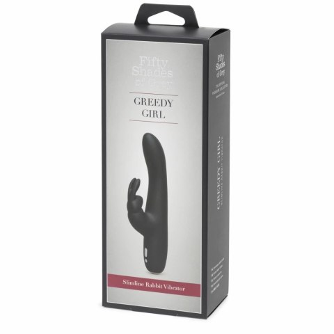 Wibrator - Fifty Shades of Grey Greedy Girl Rechargeable Slimline Rabbit Vibrator Fifty Shades of Grey Wibrator - Fifty Shades of Grey Greedy Girl Rechargeable Slimline Rabbit Vibrator Fifty Shades of Grey