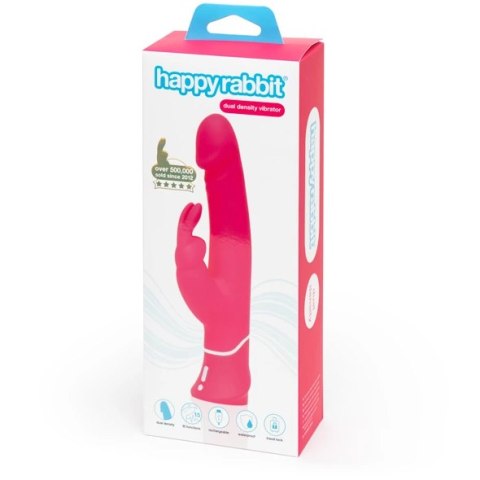 Wibrator - Happy Rabbit Realistic Dual Density Rabbit Vibrator Pink Happy Rabbit Wibrator - Happy Rabbit Realistic Dual Density Rabbit Vibrator Pink Happy Rabbit