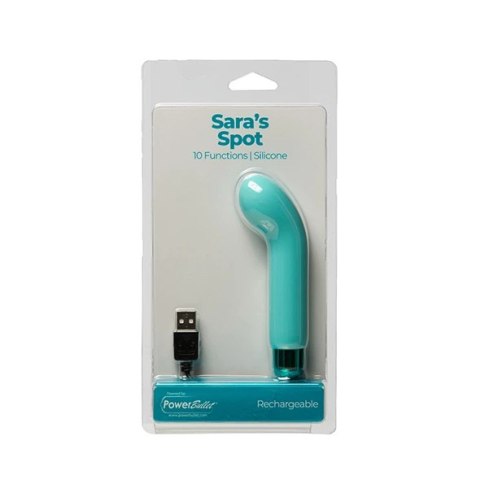 Wibrator - PowerBullet Saras Spot Teal PowerBullet Wibrator - PowerBullet Saras Spot Teal PowerBullet