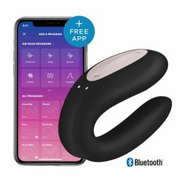 Wibrator dla par - Satisfyer Double Joy Black Satisfyer