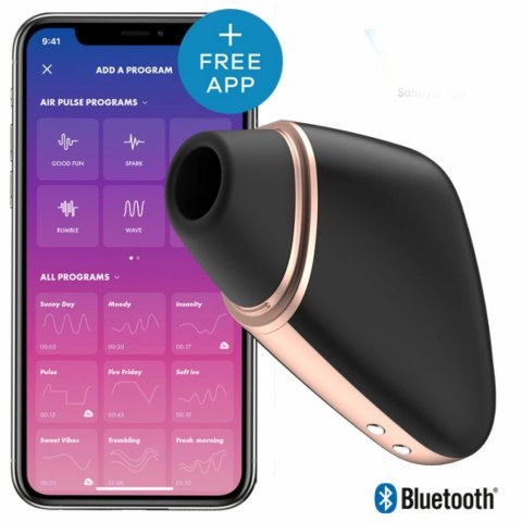 Wibrator z masażerem powietrznym - Satisfyer Love Triangle Black Satisfyer Wibrator z masażerem powietrznym - Satisfyer Love Triangle Black Satisfyer